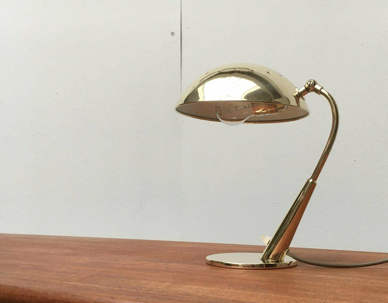 Mid-century German brass table lamp by Cosack.