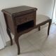 Telephone table / antique oak nesting bench