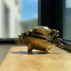 Set de 4 cochons cendriers en bronze Pfizer