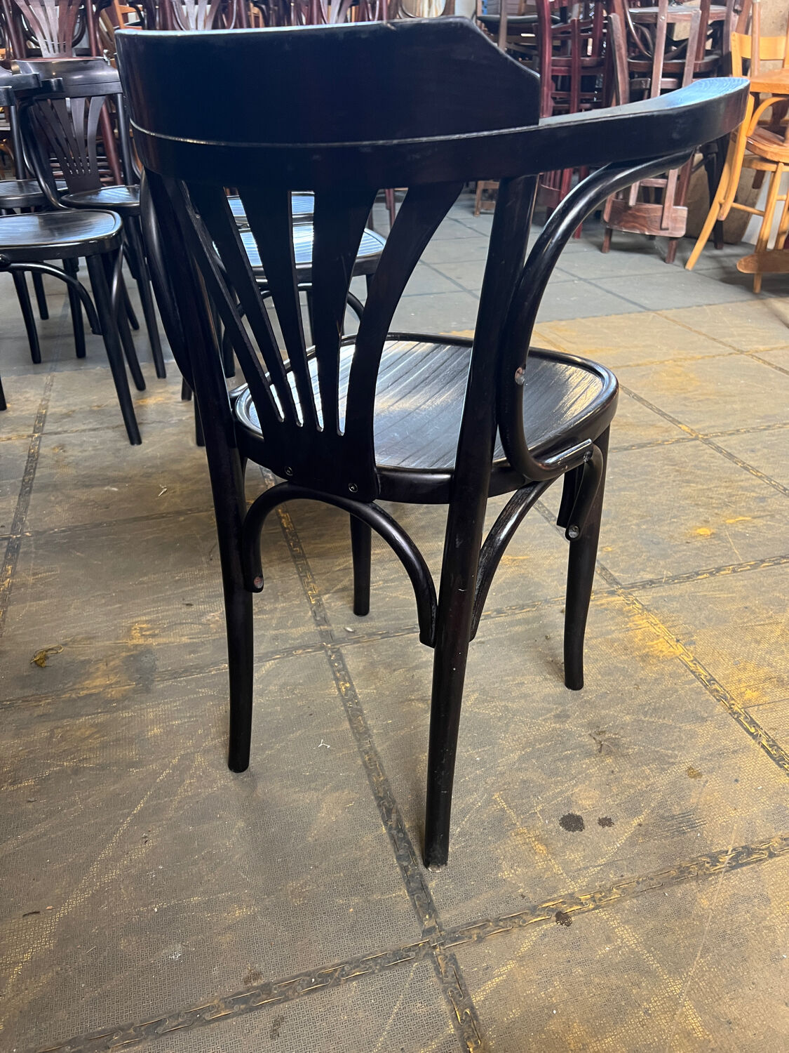 Set of 9 bistro armchairs