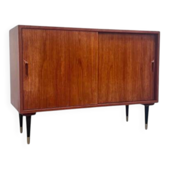 Small teak Danish sideboard by Sven Ellekaer, 1960s