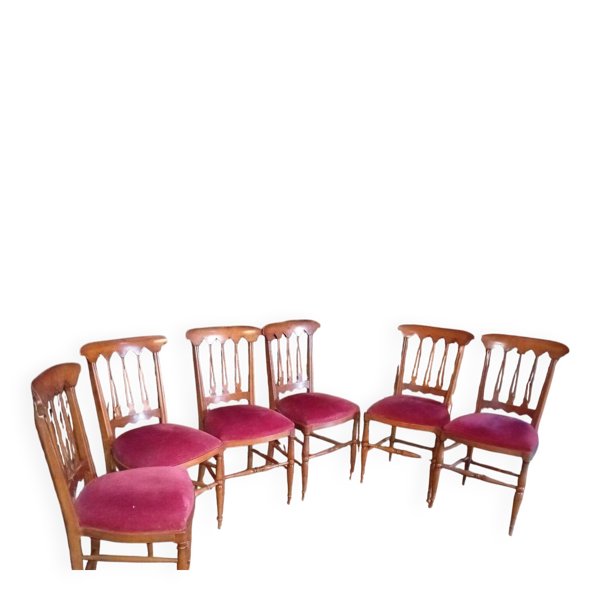 6 chaises fin 19 ème,début 20 ème