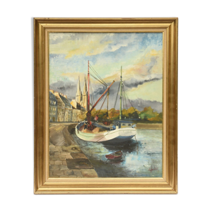 Huile sur toile Paysage