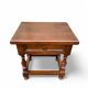 Vintage dark wood bedside table