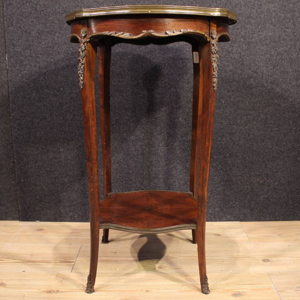 Table d'appoint de style Napoléon III avec plateau en marbre