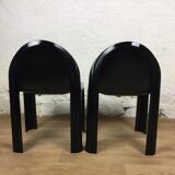Pair of chairs n°4854 by Gae Aulenti