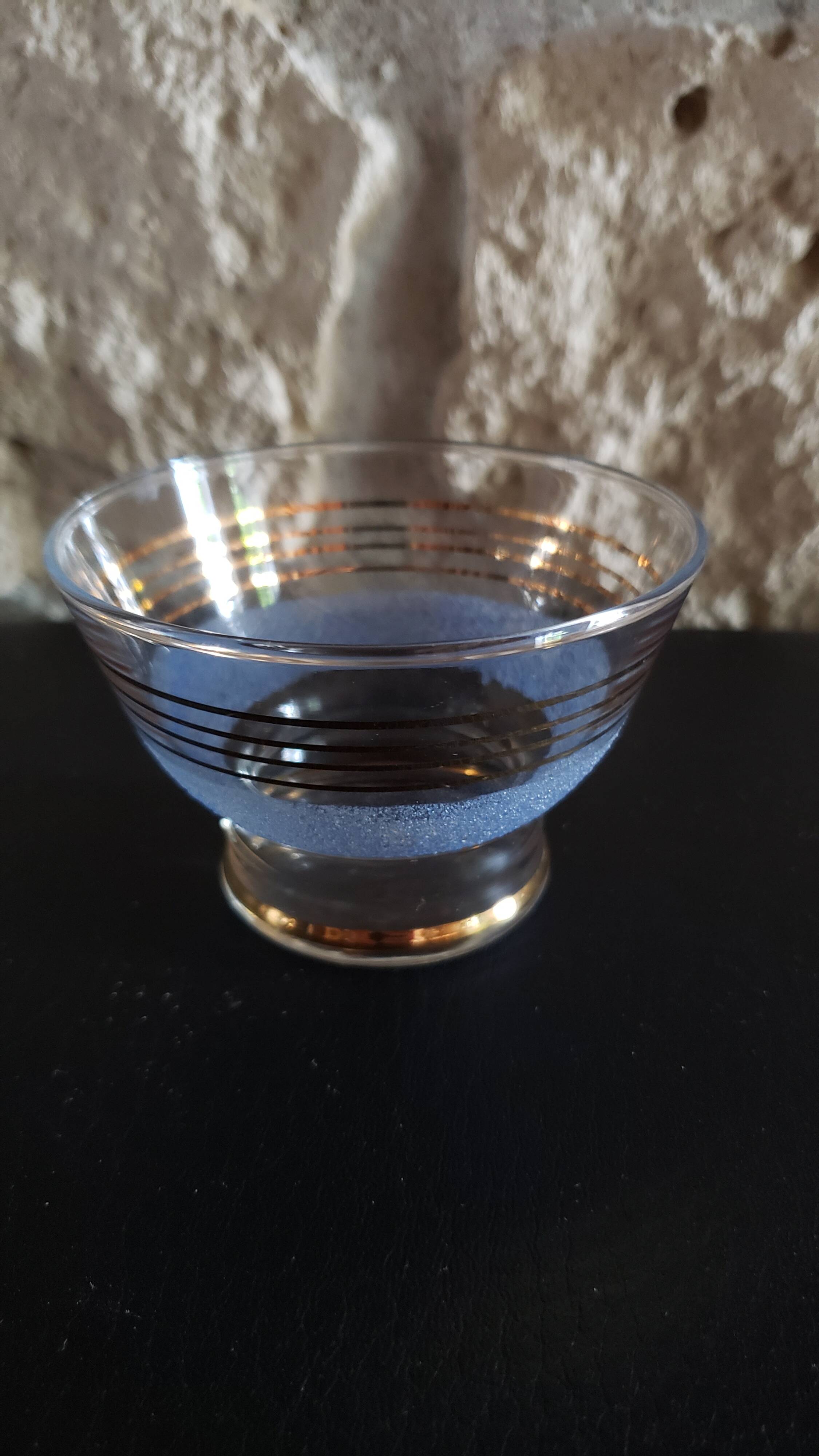 9 old granita champagne cups from the 50s