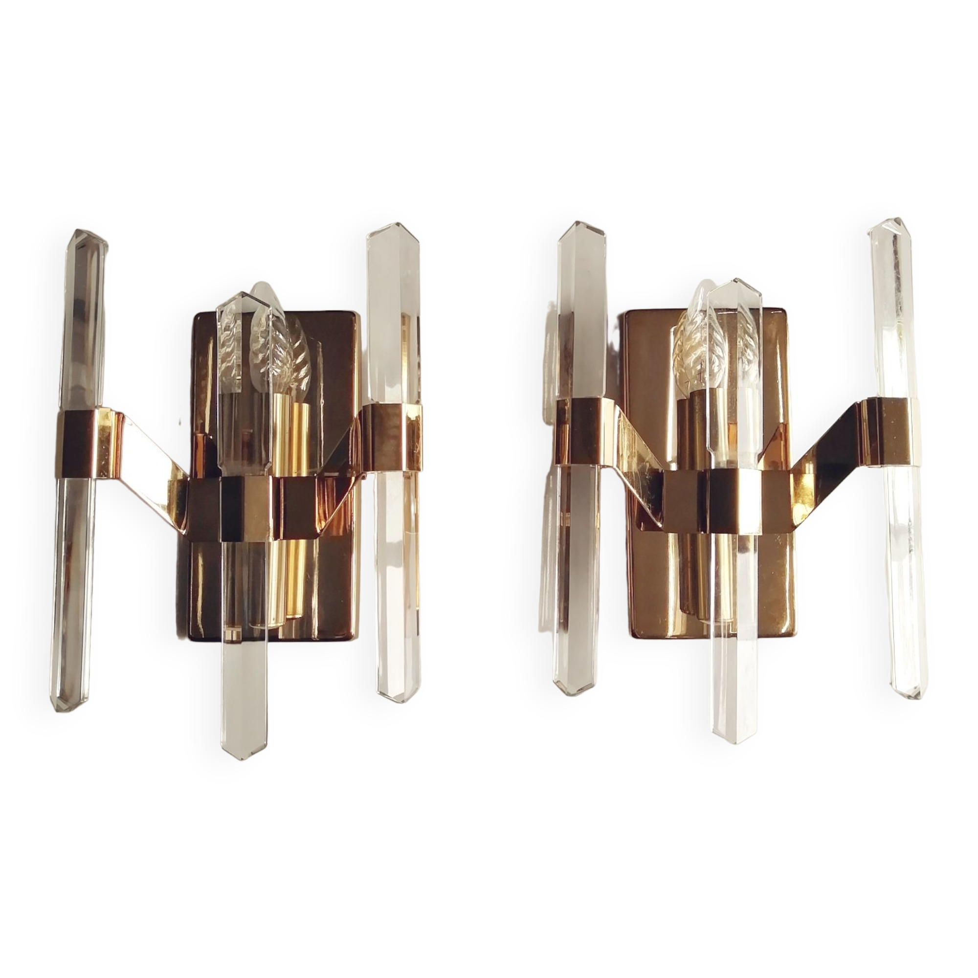 Pair of Sciolari wall lights