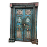 Porte Indienne Ancienne en Vieux Teck