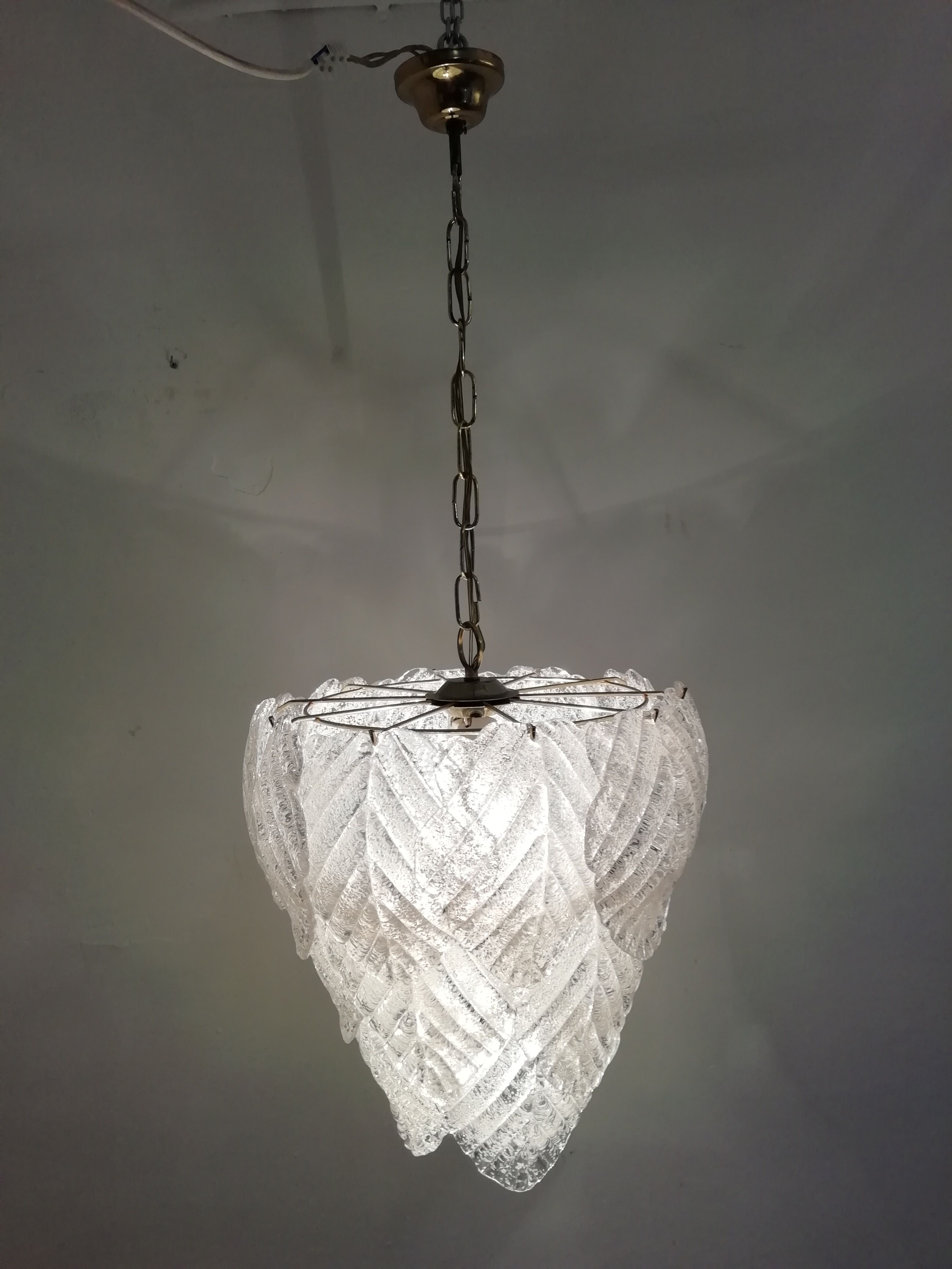 Murano Mazzega ceiling lamp