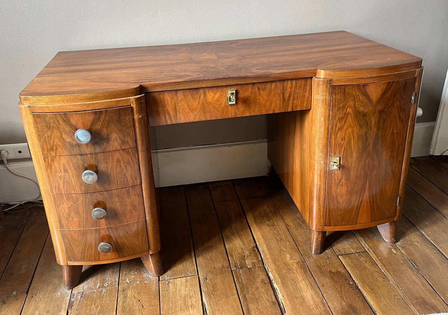 1930s walnut desk