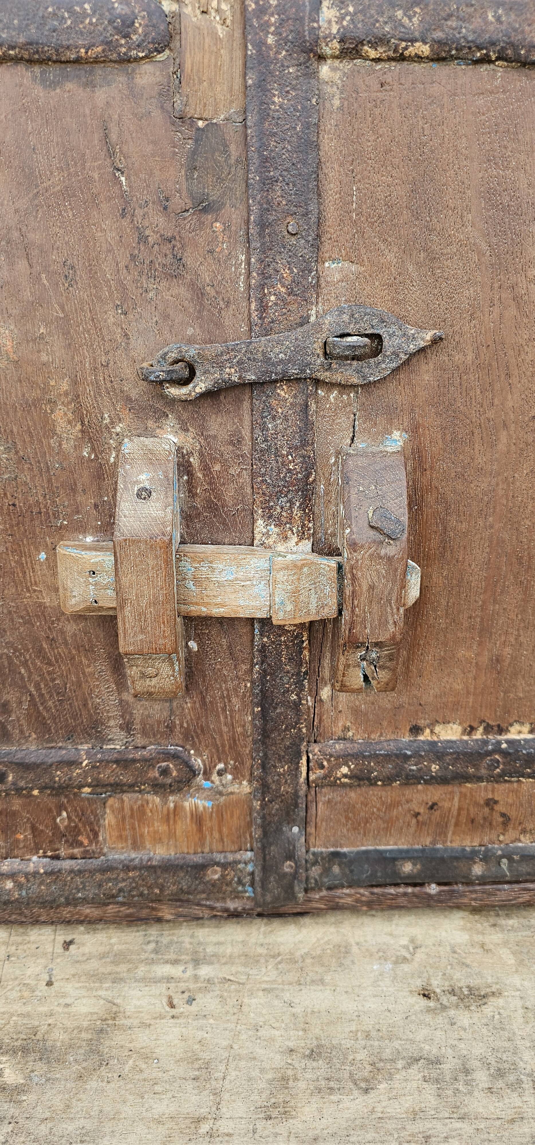 Old wooden tribal window