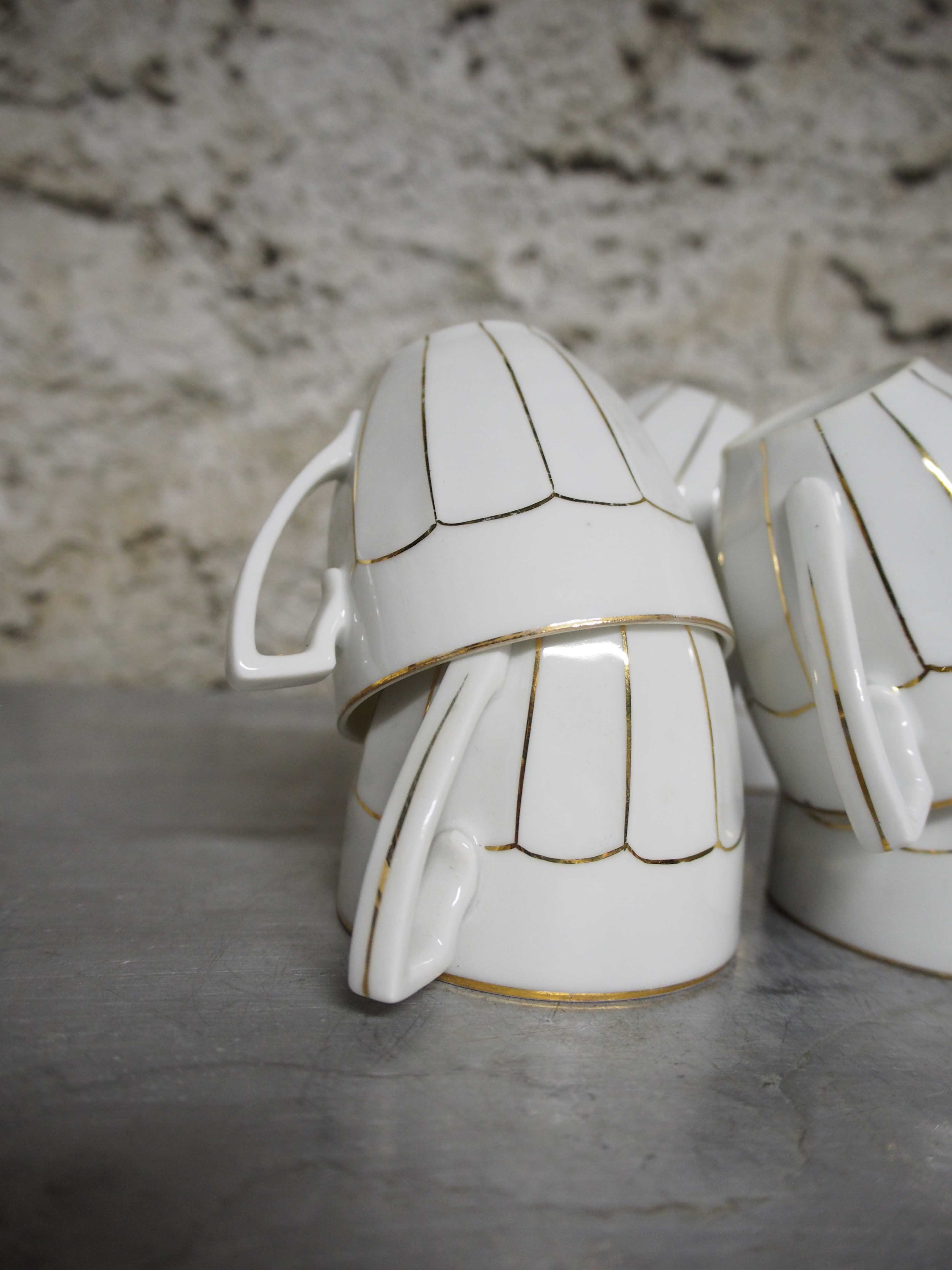 Fine Art Deco porcelain coffee set Victoria China