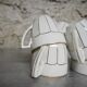 Fine Art Deco porcelain coffee set Victoria China