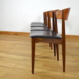 4 vintage scandinavian chairs in teak jydsk mobelindustri 1960
