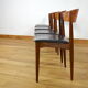 4 vintage scandinavian chairs in teak jydsk mobelindustri 1960