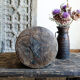 Old wooden pot