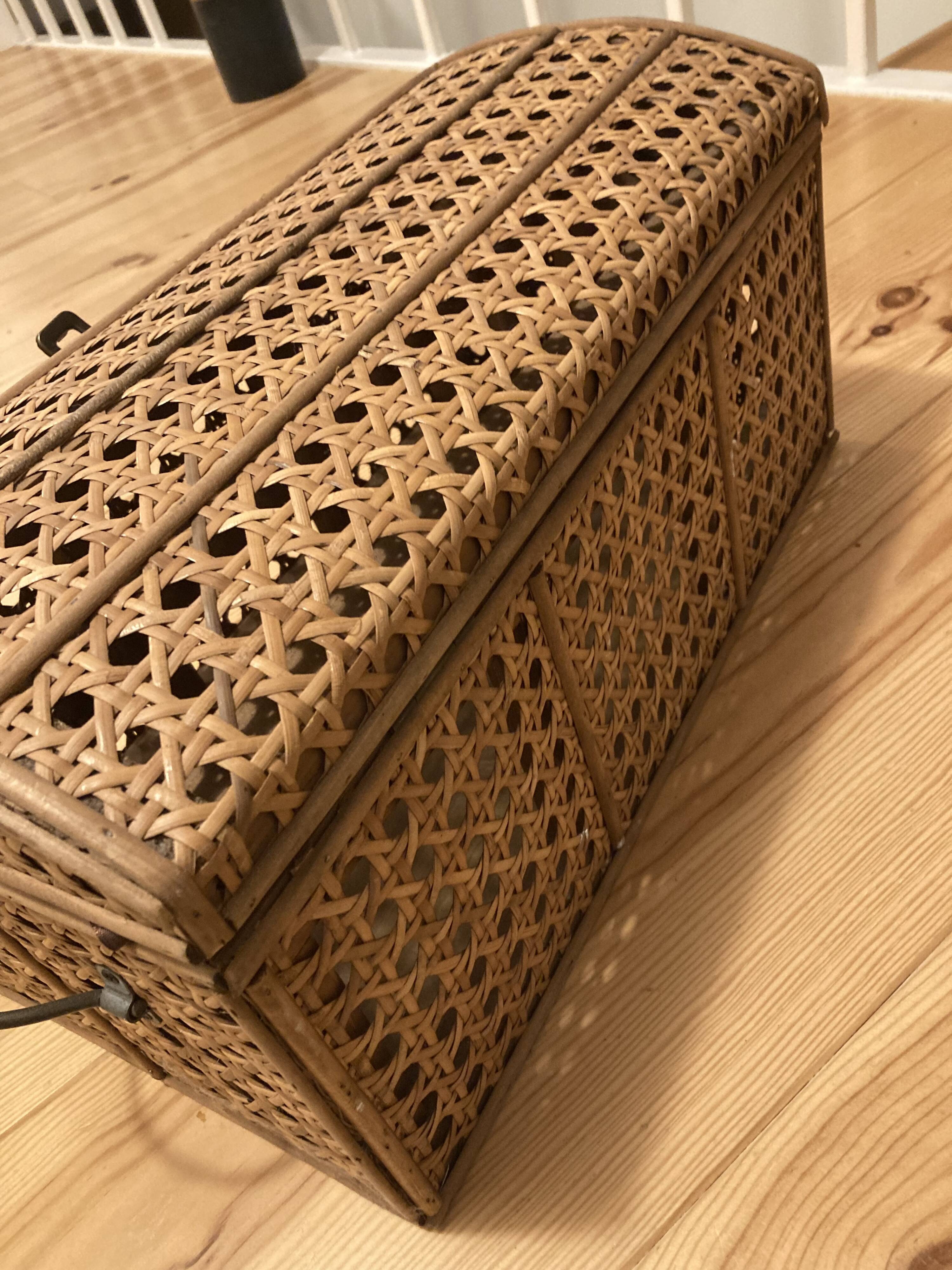 Small cane chest