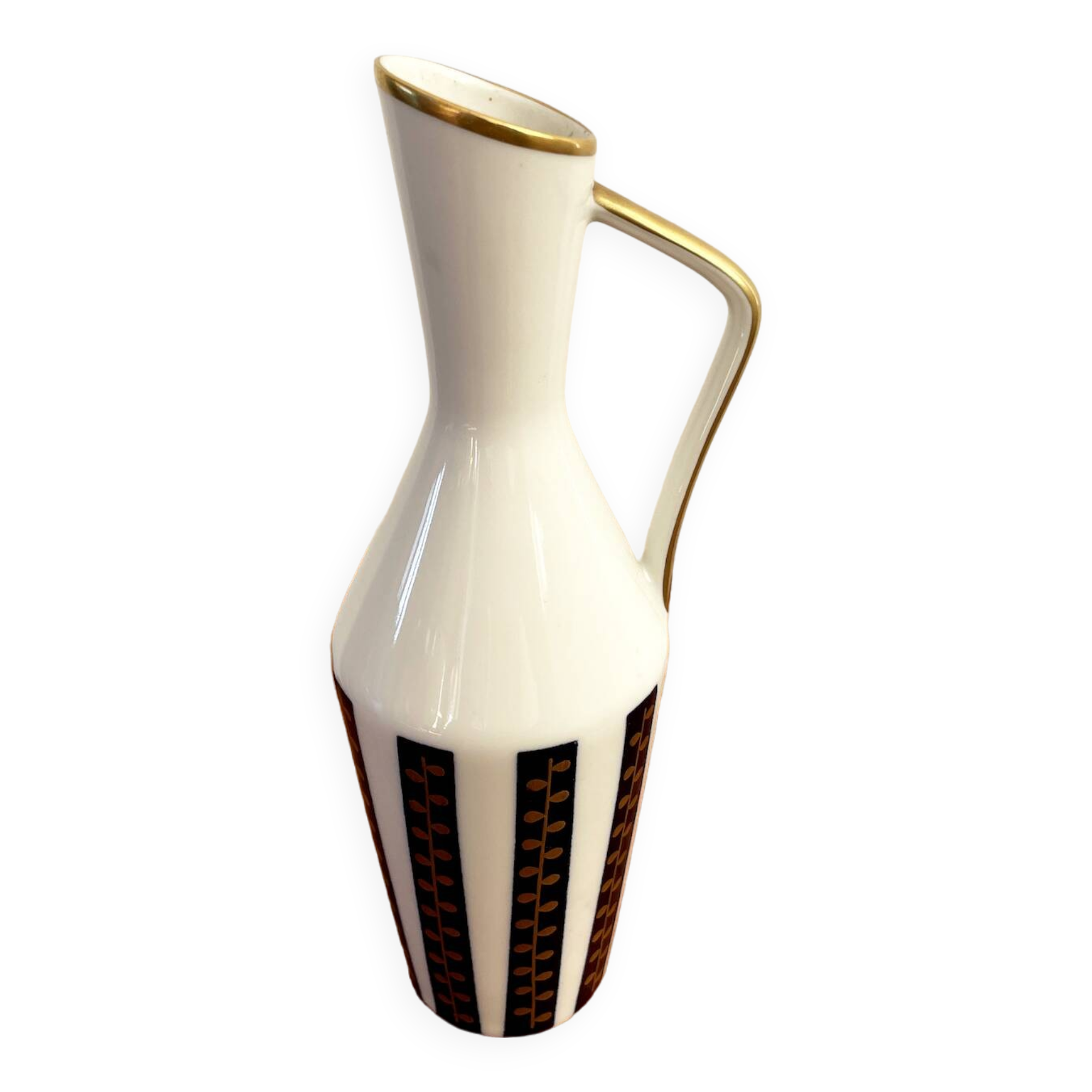 Volkstedt 1762 GDR Echt Kobalt Vase with Handle, East-German Vintage Porcelain