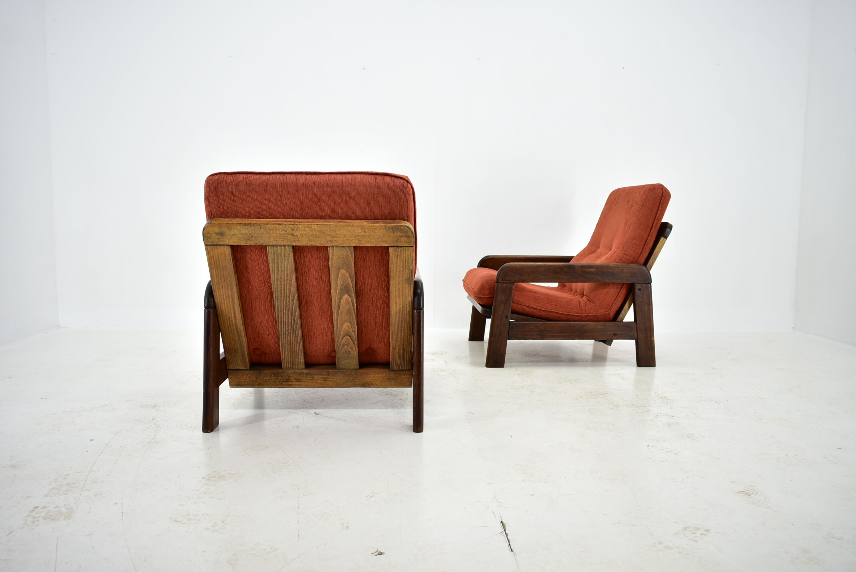 1970s Pair of Armchairs, Czechoslovakia