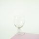 lot de 5 grands verres à vin pieds travaillé, en cristal gravé, Art Nouveau