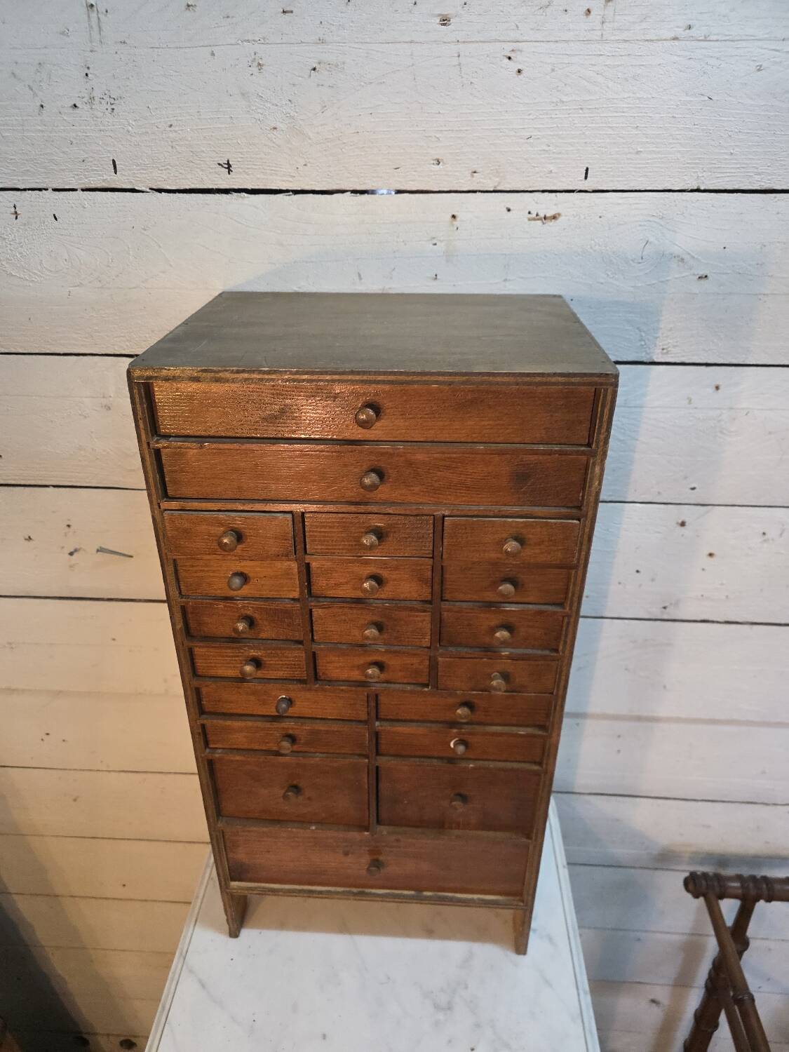 Watchmaker's workshop cabinet with drawers