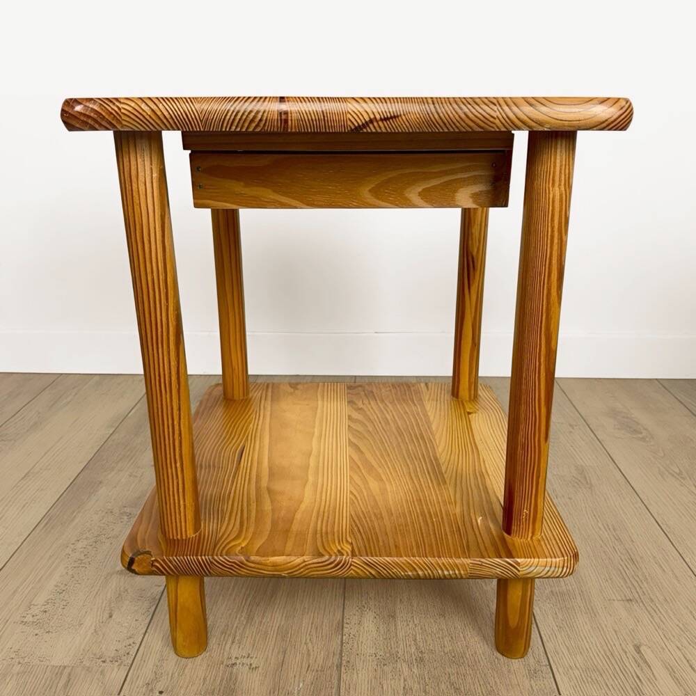 Scandinavian bedside table in pine from the 1980s.