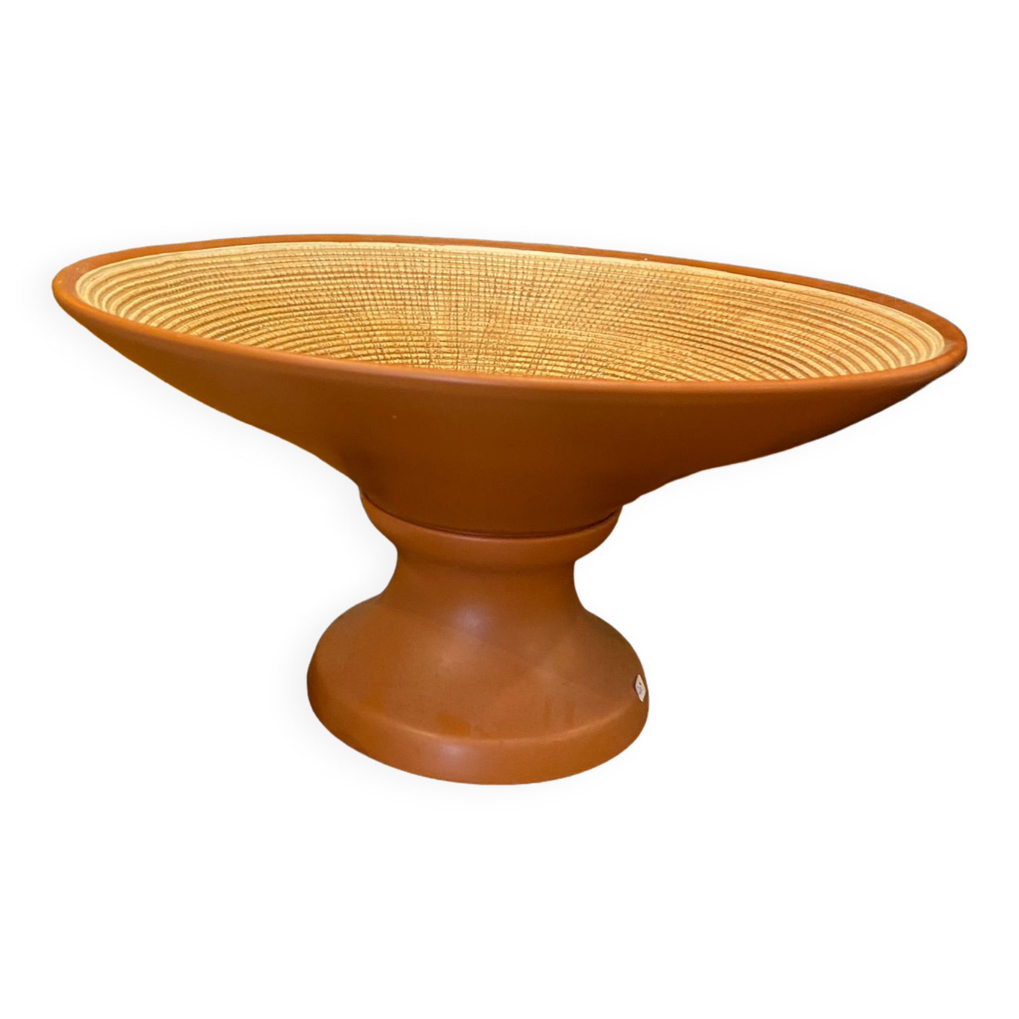 Contemporary terracotta cup