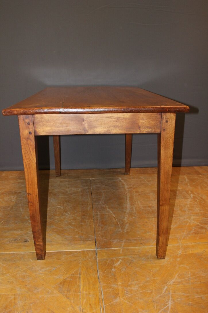 Elm bistro table late XIX