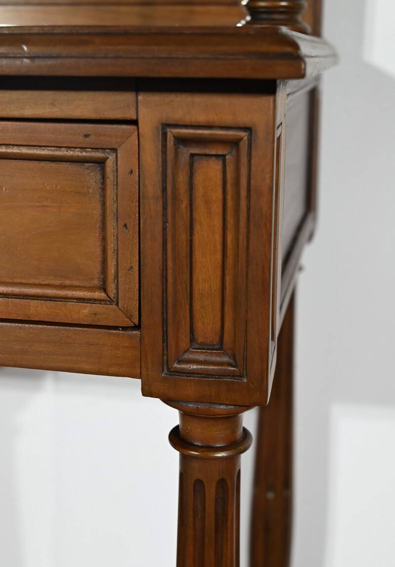 Cherrywood console table, Louis XVI style, late 19th century
