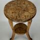 Antique Japanese hand carved side table, Liberty London ca 1905