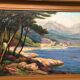 Manant Jean Baptiste peinture huile signée petit port de méditerrannée cote d'azur