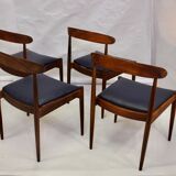 4-Pack Scandinavian chairs 1960