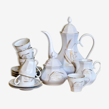 Vintage coffee service in Italian porcelain stamped Tognana