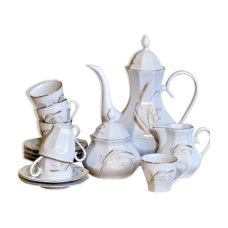 Vintage coffee service in Italian porcelain stamped Tognana