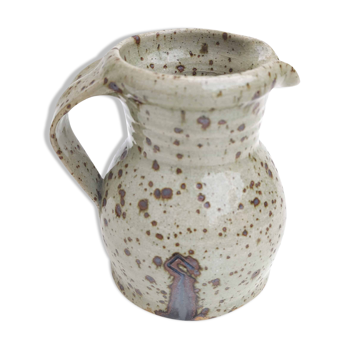 Pyrity sandstone pitcher Gustave Tiffoche 60s