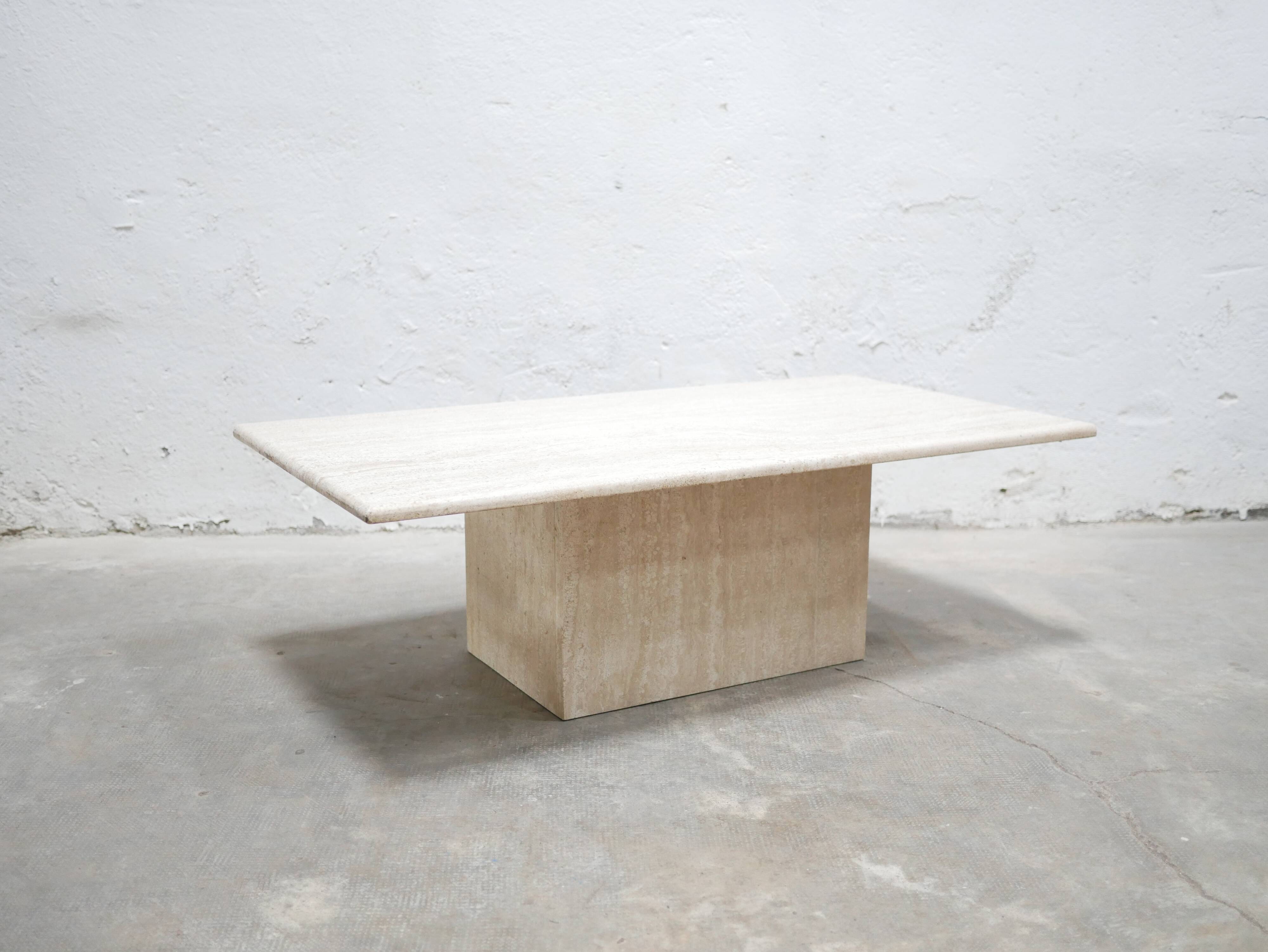 Vintage travertine coffee table