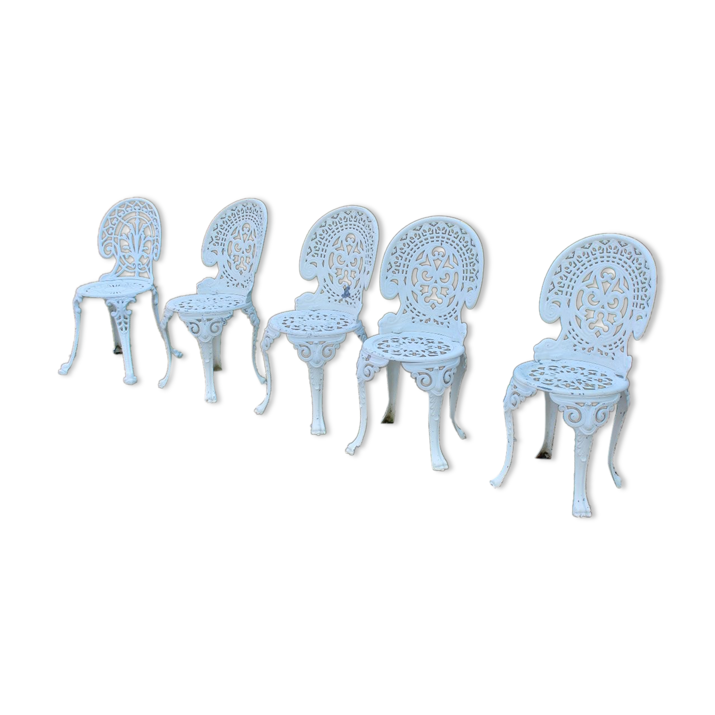 Garden chairs cast aluminum