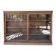 Enfilade vitrée en chêne, années 50