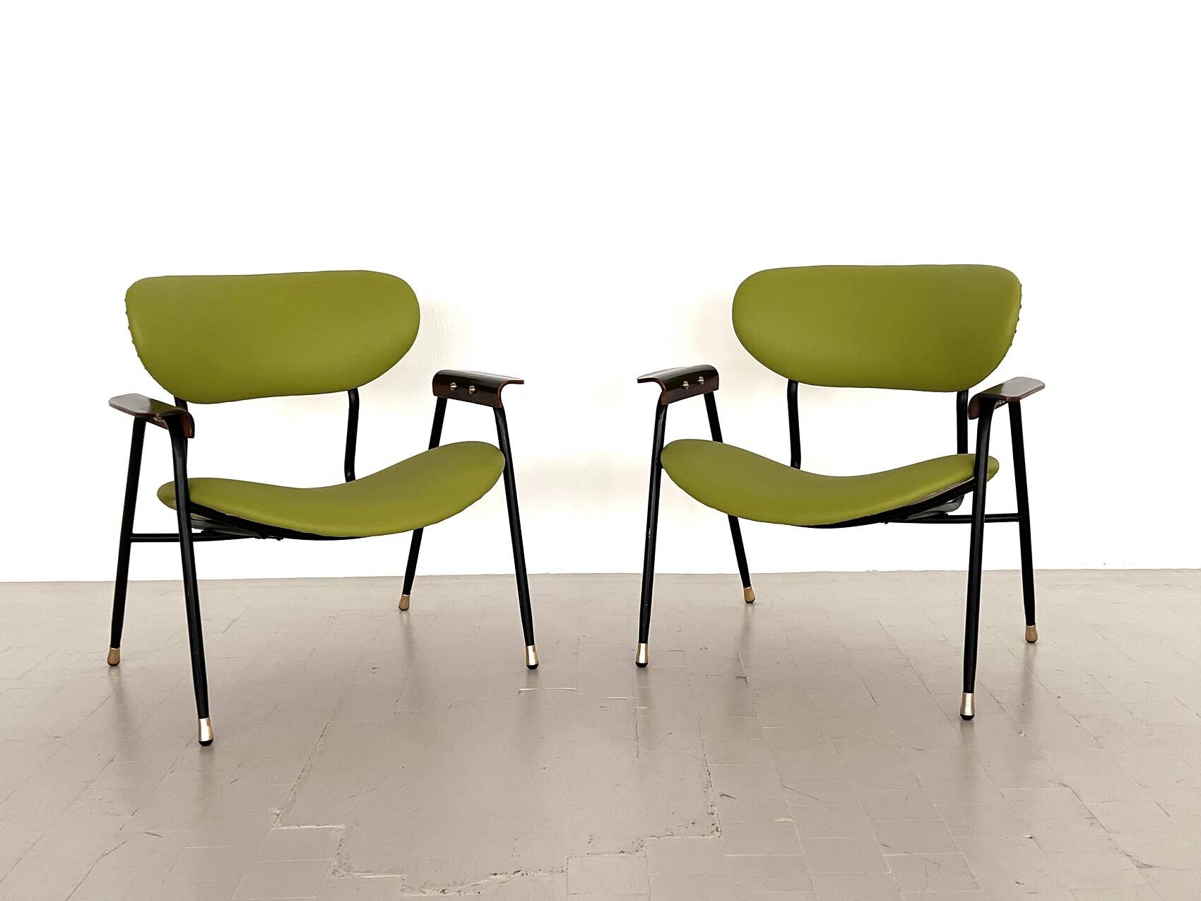 Pair of Lounge Chairs by Gastone Rinaldi, 1960s