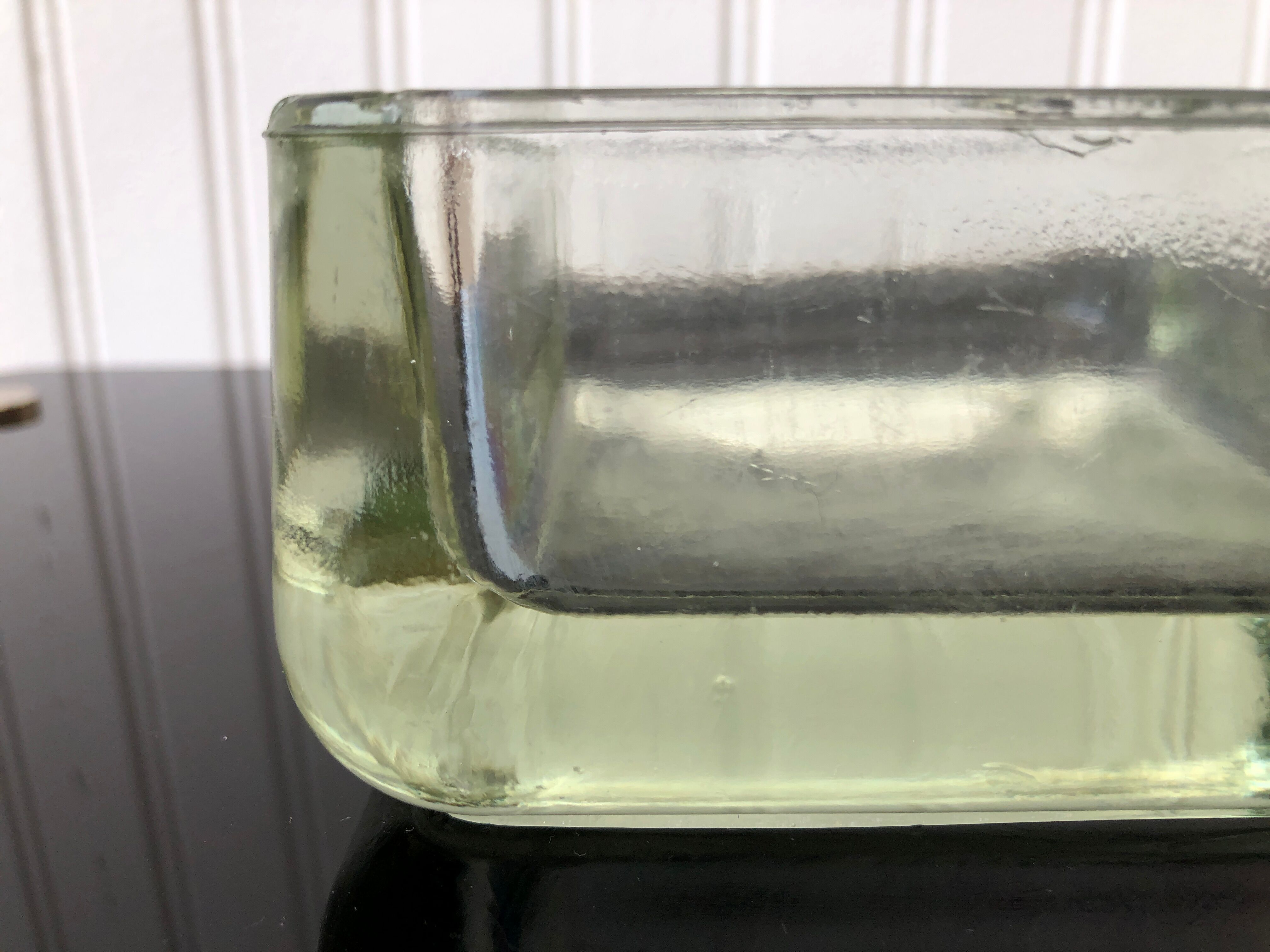 Glass square ashtray