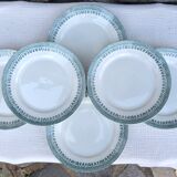 Set de 6 assiettes à dessert Terre de fer modèle Service Congo