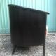 Lot of 2 armchairs and a sofa from Baumann in black wood and marble rose leather