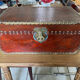 Flat wooden trunk