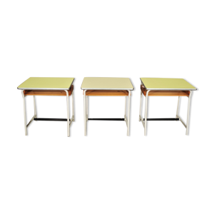 Bancs d’école vintage, années 60