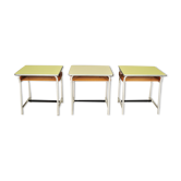 Vintage school benches, 60s, set of 3