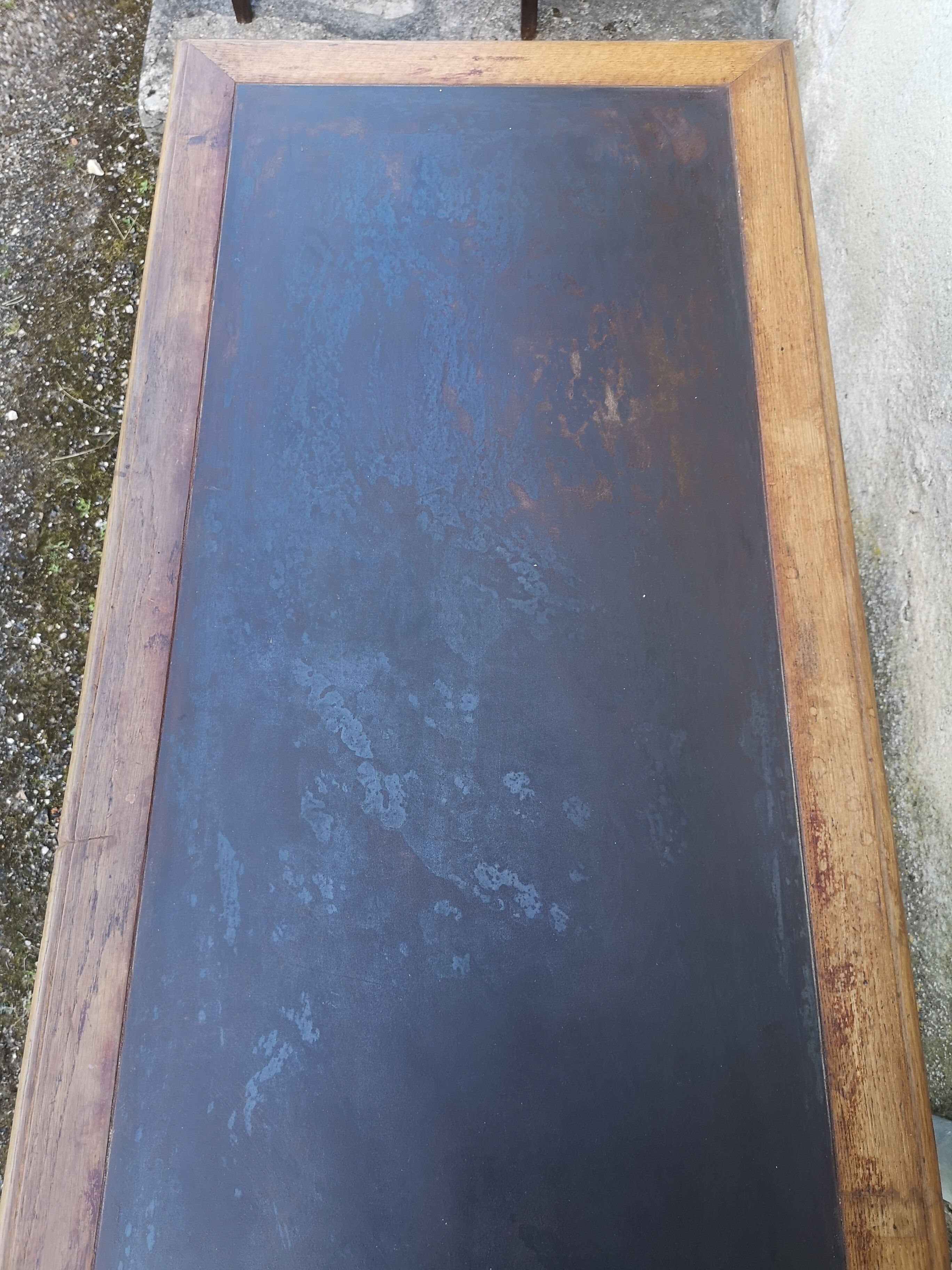 Industrial style oak desk