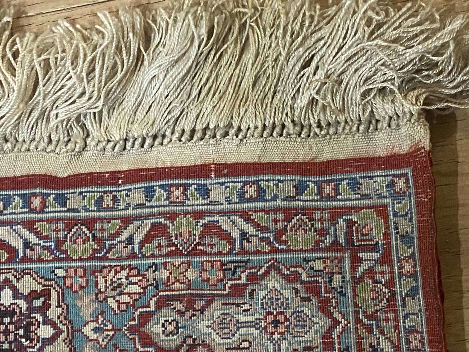 Handmade Persian silk carpet