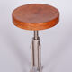 Restored Bauhaus Stool, Mücke Melder, Beech, Chrome-Plated Steel, Czechia, 1930s