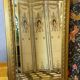 Large antique mirror in wood and gilded stucco, 19th century
